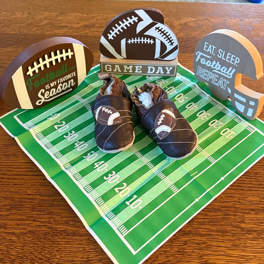 Tommy Tickle leather Football Baby Shoes - Picture 12 of 12